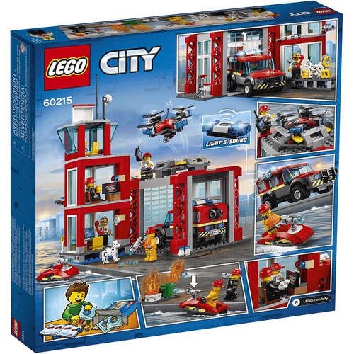  LEGO 시티 소방서 60215 블록 장난감