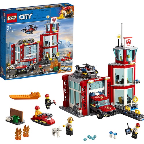  LEGO 시티 소방서 60215 블록 장난감