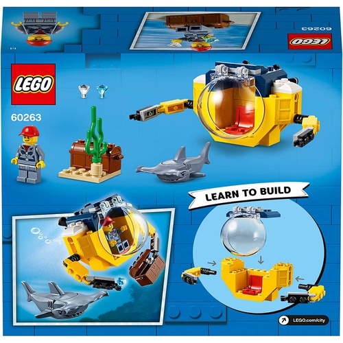  LEGO 시티 바다탐험대 소형잠수함 60263 장난감 블록