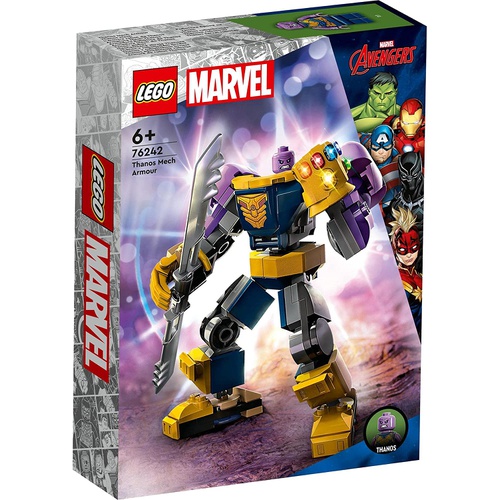  LEGO 슈퍼 히어로즈 마블 타노스 메카 슈트 76242 장난감 블록 