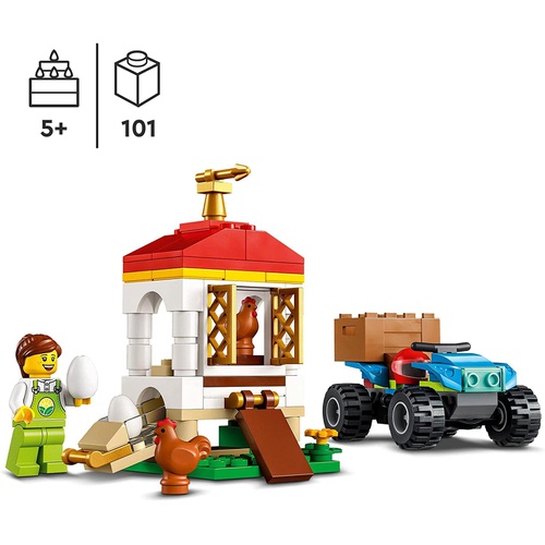 LEGO 시티 닭장 60344 장난감 블록