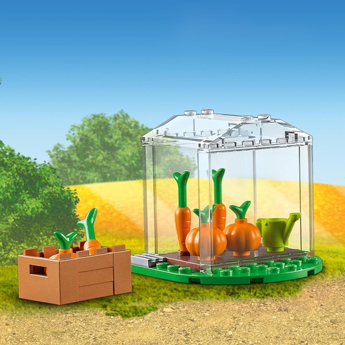  LEGO 시티 즐거운 농장의 동물들 60346 장난감 블록