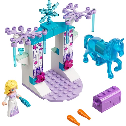  LEGO 디즈니 프린세스 엘사와 노크 얼음 마구간 43209 장난감 블록