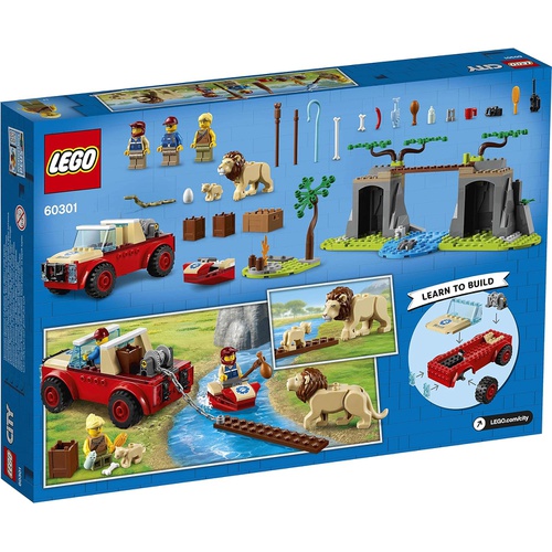  LEGO 시티 동물 구조 오프로더 60301 장난감 블록 