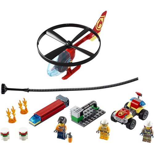  LEGO 시티 소방 헬리콥터 플라잉 헬리콥터 60248 블록 장난감