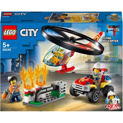  LEGO 시티 소방 헬리콥터 플라잉 헬리콥터 60248 블록 장난감