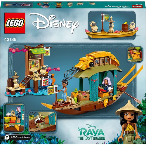  LEGO 디즈니 프린세스 라야 분의 배 43185 장난감 블록