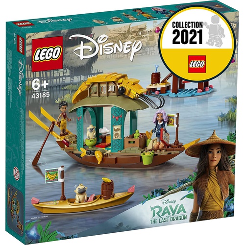  LEGO 디즈니 프린세스 라야 분의 배 43185 장난감 블록