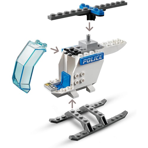  LEGO 시티 폴리스 헬리콥터 60275 장난감 블록 선
