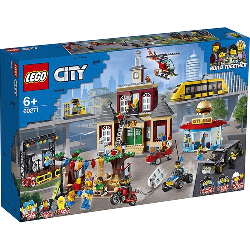  LEGO 시티 광장 60271 블록 장난감