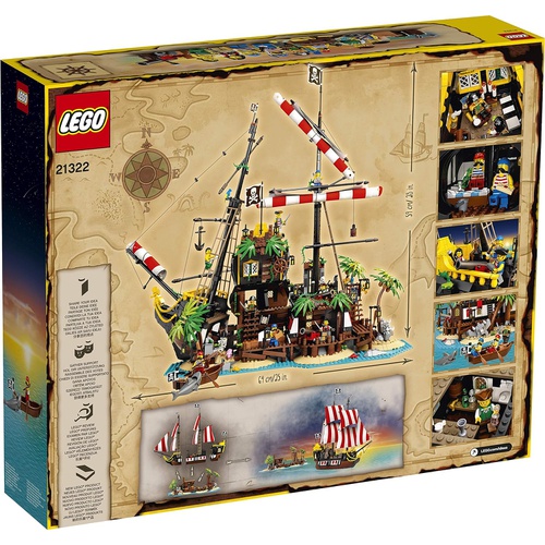  LEGO 아이디어 붉은수염선장의 해적섬 21322 블록 장난감
