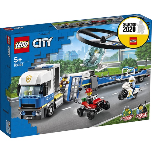  LEGO 시티 폴리스 헬리콥터 수송 60244 블록 장난감