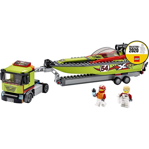  LEGO 시티 레이스 보트 수송차 60254 블록 장난감