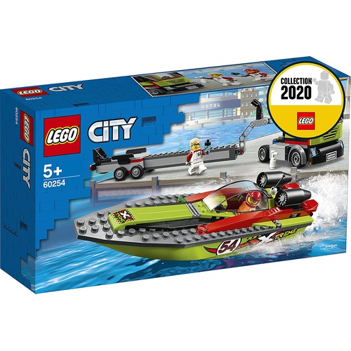  LEGO 시티 레이스 보트 수송차 60254 블록 장난감