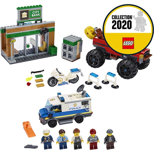  LEGO 시티 폴리스 몬스터 트럭 강도 60245 블록 장난감 