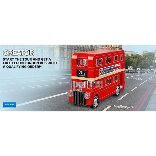  LEGO 크리에이터 런던 버스 40220 블록 장난감 