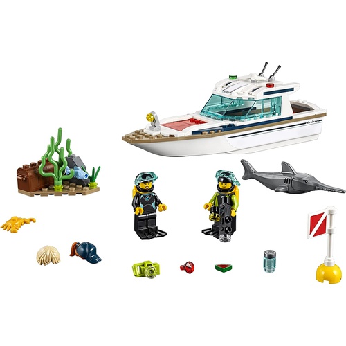  LEGO 시티 다이빙 요트 60221 블럭 장난감 