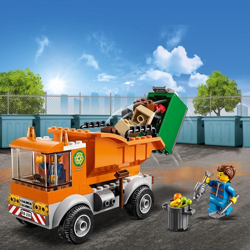  LEGO 시티 쓰레기 수거 트럭 60220 블록 장난감 