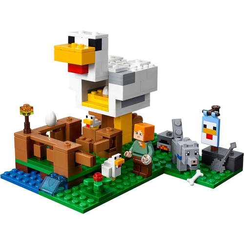  LEGO 마인크래프트 닭장 21140 블록 장난감
