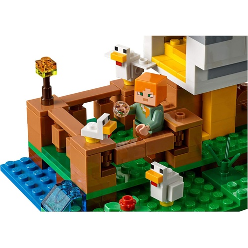  LEGO 마인크래프트 닭장 21140 블록 장난감
