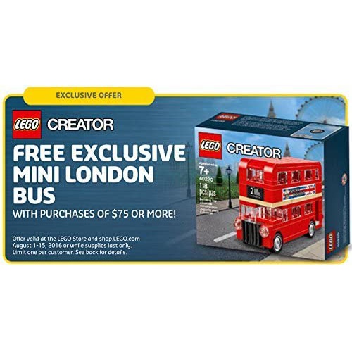  LEGO 크리에이터 런던 버스 40220 블록 장난감