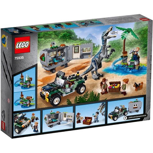  LEGO 쥬라기 월드 바리오닉스 대결 트레저 헌트 75935 블록 장난감 