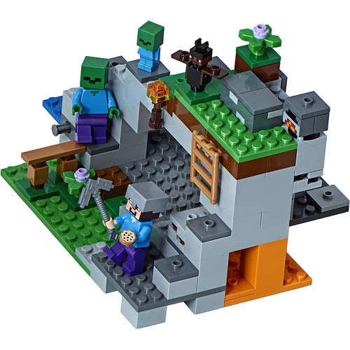  LEGO Minecraft the Zombie Cave 21141 장난감 블록