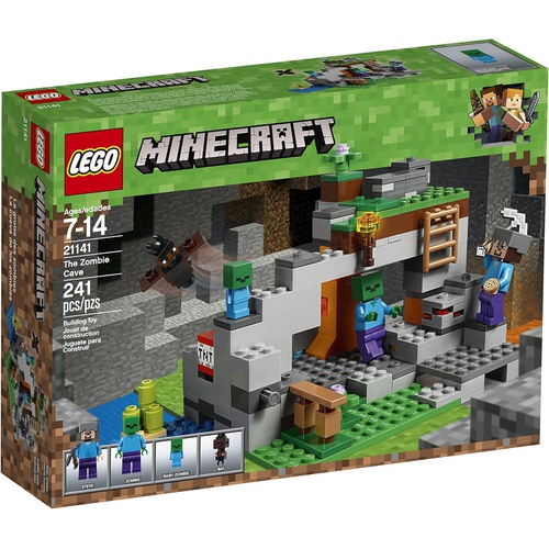  LEGO Minecraft the Zombie Cave 21141 장난감 블록