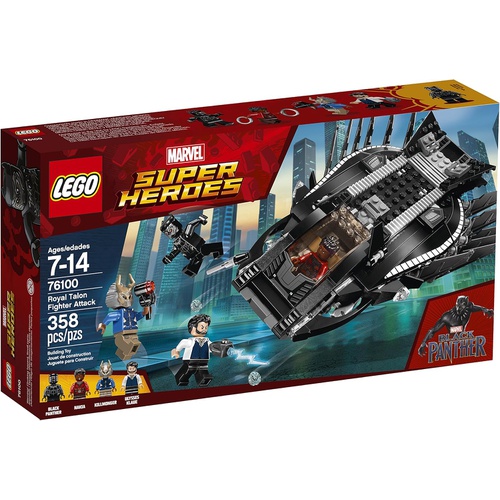  LEGO 마블 슈퍼 히어로즈 로얄 타론 파이터 어택 76100 장난감 블록 