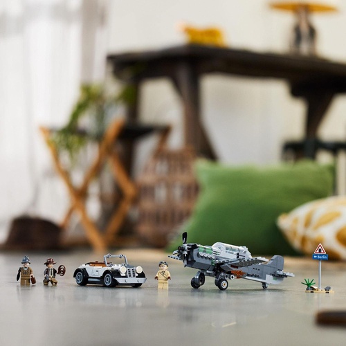  LEGO 인디 존스 전투기의 습격 77012 장난감 블록 