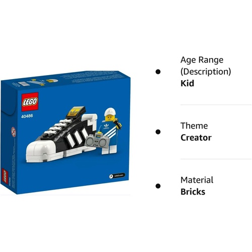  LEGO 미니 아디다스 오리지널 슈퍼스타 40486 블럭 장난감