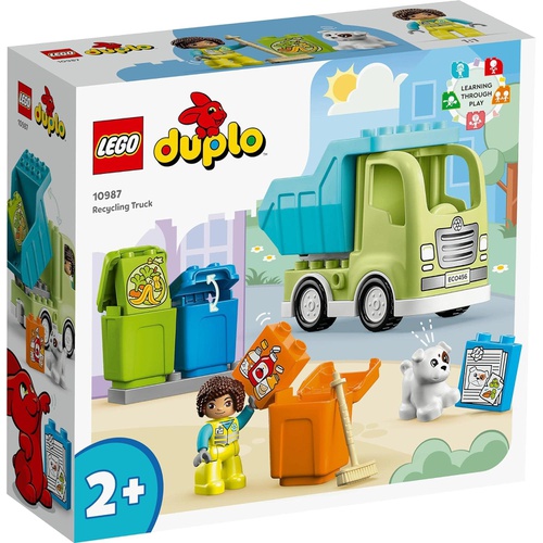 LEGO 듀프로의 거리 재활용 수거 트럭 10987 장난감 블럭