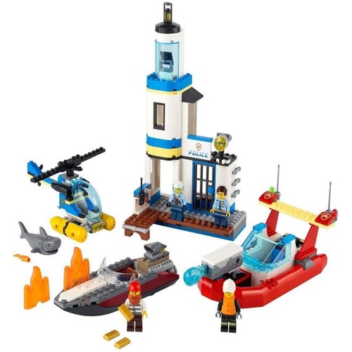  LEGO City Seaside and Fire Mission 60308 블록 장난감 