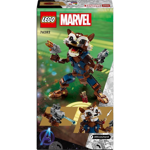  LEGO 슈퍼 히어로즈 로켓과 베이비 그루트 장난감 블록 76282
