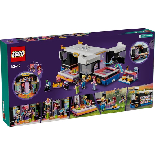  LEGO 프렌즈 팝스타 투어 버스 장난감 블록 42619