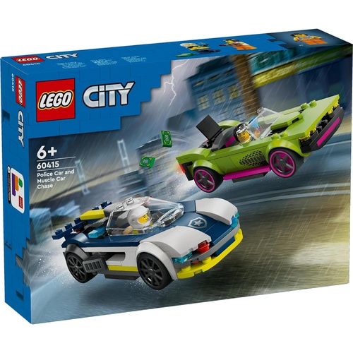  LEGO 시티 폴리스카 체이스 머슬카를 쫓아라! 장난감 블록 60415