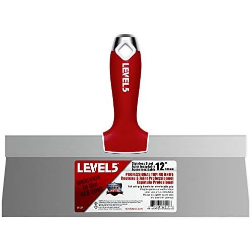 Level5 Tools 드라이월 핸드 툴 키트 스테인리스강 조인트 테이핑 나이프 35.56cm 5 600