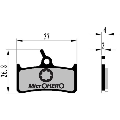  MicroHERO 디스크 브레이크 패드 MTB 시마노 M03 M04 호환 XT BR-M755용 패드