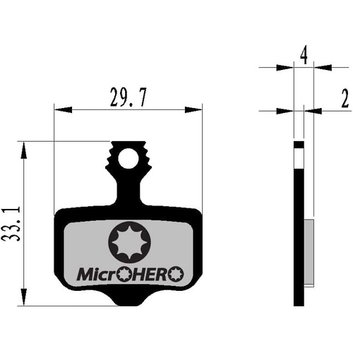  MicroHERO 디스크 브레이크 패드 Sport Organic SRAM 제품용 Level TLT DB3 DB1 Avid #Elixir R CR Mag13579 X 0 X X X World Cup