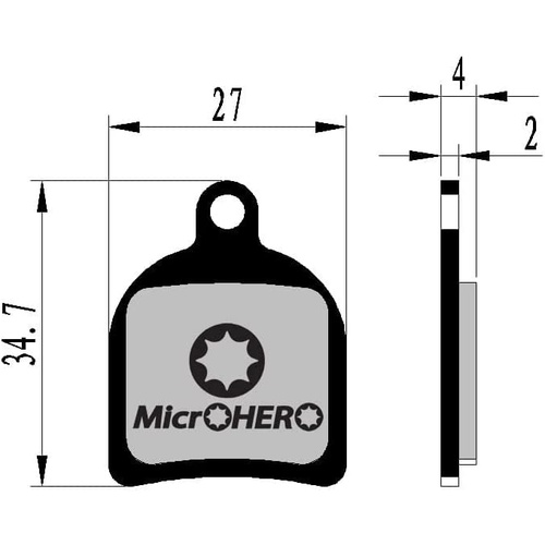  MicroHERO 디스크 브레이크 패드 MTB 호프 HOPE