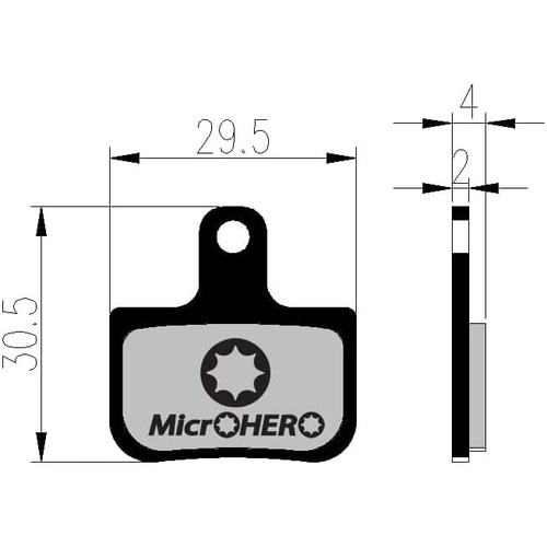 MicroHERO SRAM AVID 로드 지원 디스크 브레이크 패드