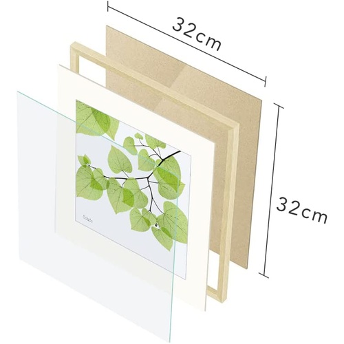  MitchyArt 회화 잎이 넓어지는 인테리어 그림 꽃 아트 패널 액자 포함 32*32cm