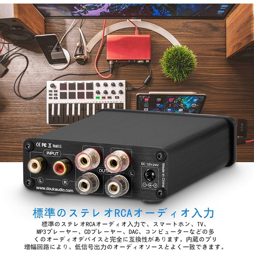  Douk Audio Nobsound NS 04G Mini 디지털 파워 앰프 HiFi TPA 3116 스테레오 2.0 채널