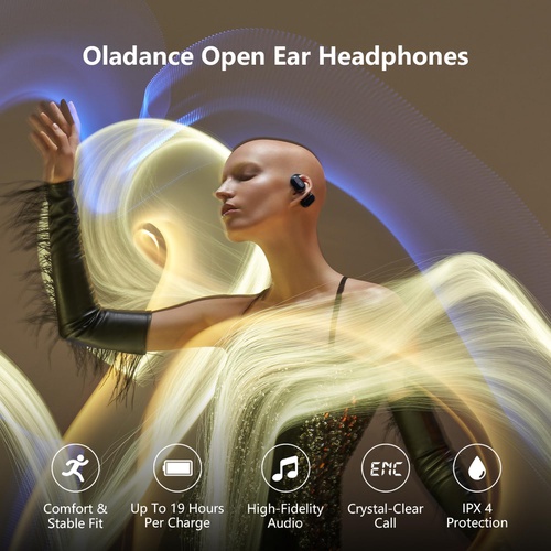  Oladance 웨어러블 스테레오 무선 이어폰 Bluetooth 5.2 개방형 오픈 이어