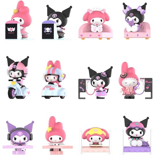  POPMART Sanrio characters Sweet Besties Series Figures 쿠로미 피규어