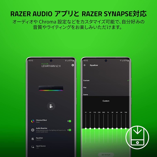  Razer Leviathan V2X 게이밍 사운드바 단일 스피커 풀레인지 드라이버 탑재 