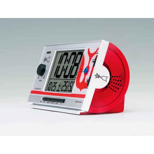  Seiko Clock HOME 알람 시계 전파 디지털 대음량 77×167×57mm 울트라맨 PYXIS