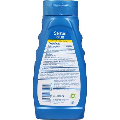  Selsun Blue Dandruff Shampoo Itchy Dry Scalp 325ml
