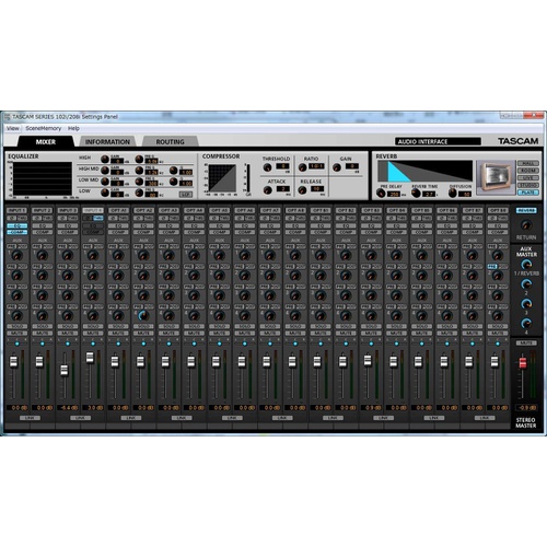  TASCAM SERIES102i USB 오디오/ MIDI 인터페이스
