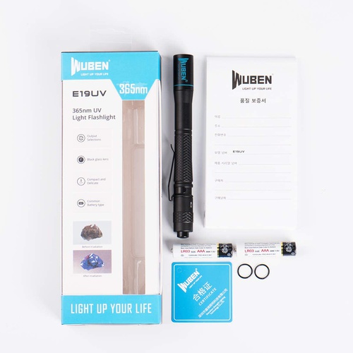  WUBEN E19 UV 365nm 자외선 UV 라이트 850mW 레진용 